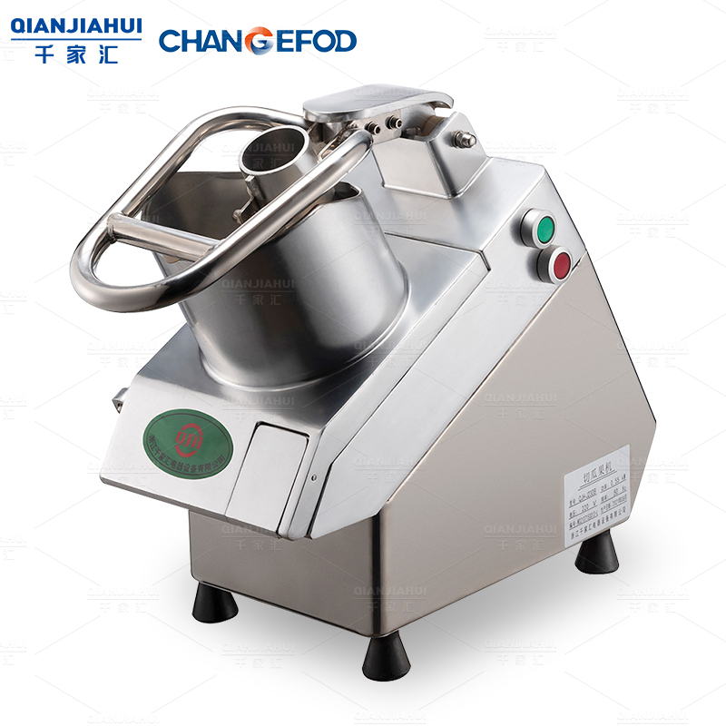 All Stainless Desktop Electrical Commercial Fruit And Vegetable Cutter Machine